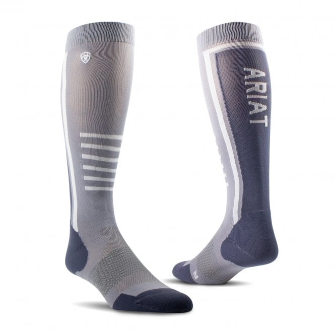 Ariat  TEK Slimline Womens Performance Socks - Grey