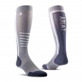 Ariat AriatTEK Slimline Womens Performance Socks - Grey