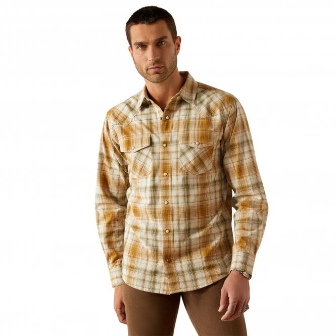 Ariat  Hampton Mens Retro Fit Shirt - Khaki