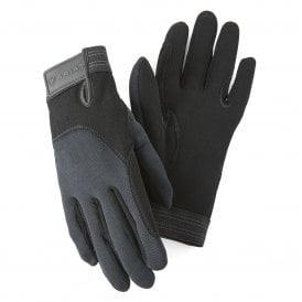 Ariat Ladies Insulated Tek Grip Riding Gloves - Black