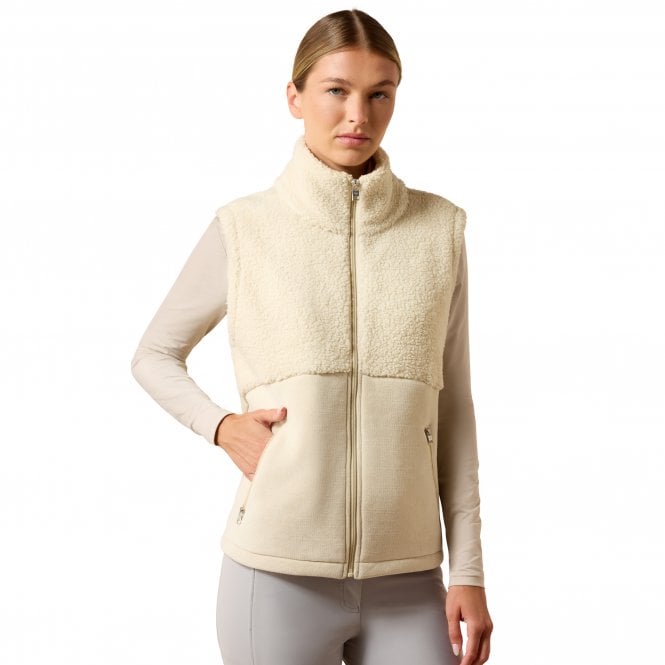 Ariat  Laviolette Womens Full Zip Gilet - Almond Milk