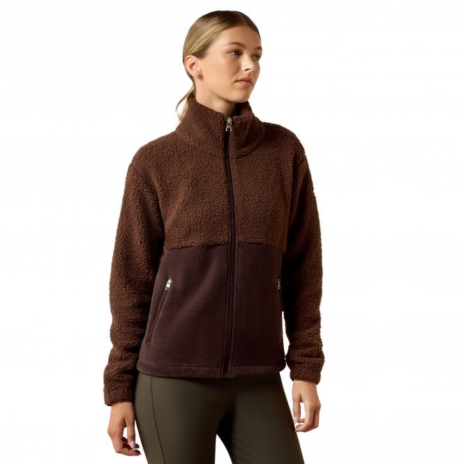 Ariat  Laviolette Womens Full Zip Sweatshirt - Chocolate Plum