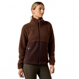 Ariat Laviolette Womens Full Zip Sweatshirt - Chocolate Plum