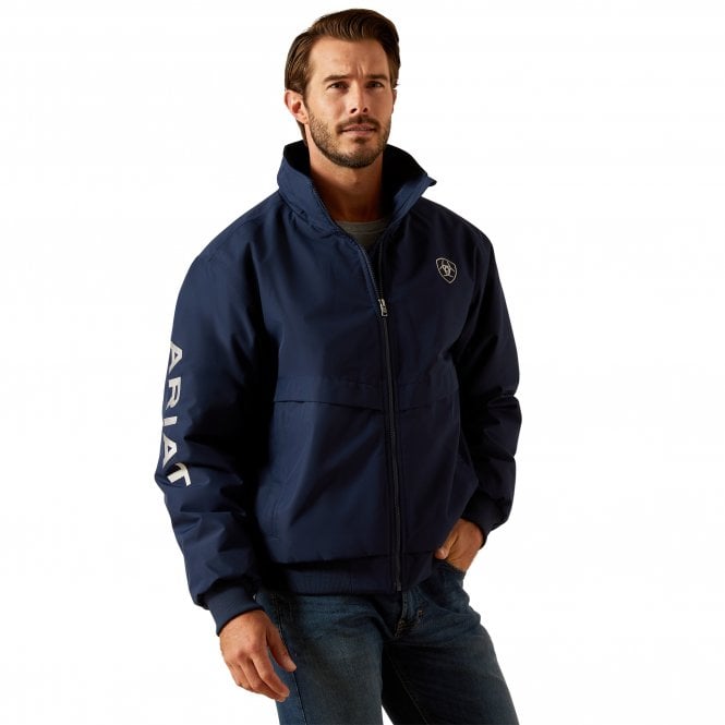 Ariat  Mens Insulated Water Resistant Stable Jacket II - Navy Blue