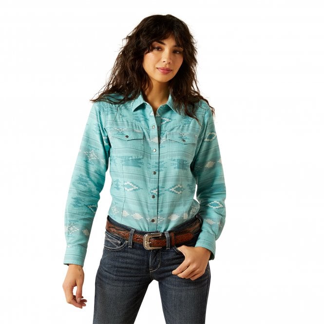 Ariat  Montana Womens Long Sleeved Western Shirt -  Montana Blanket Jacquard