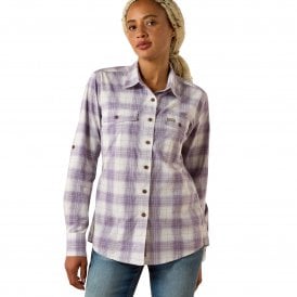 Ariat Rebar Womens Made Tough DuraStretch Work Shirt - Thistle
