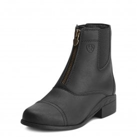 Ariat Scout Zip Childrens Youth Paddock Boots - Black