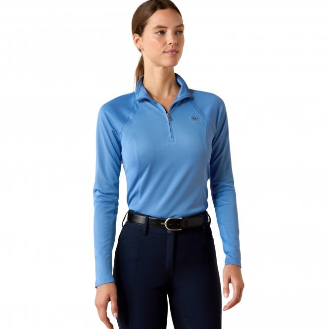 Ariat  Sunstopper 3.0 Womens 1/4 Zip Baselayer - Riviera