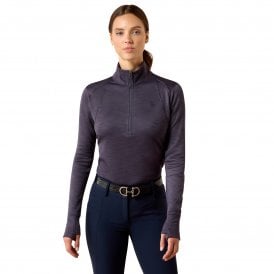 Ariat Team EQ 1/2 Zip Womens Pullover - Odyssey Grey