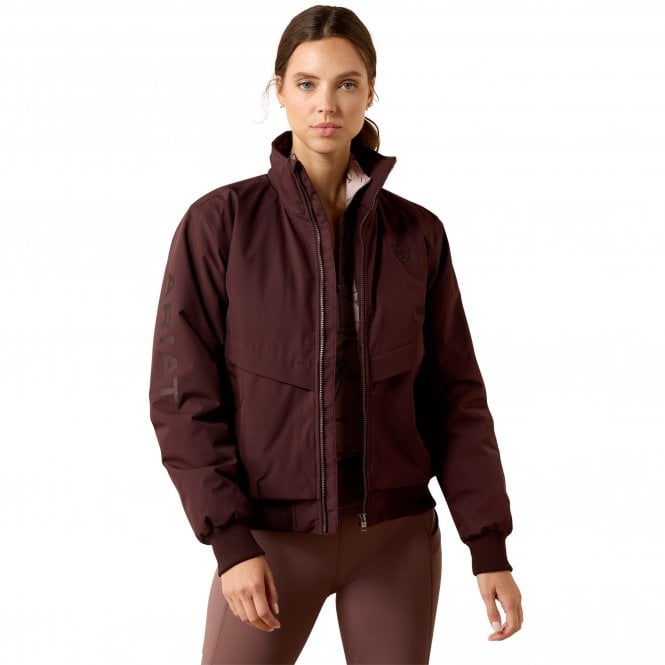 Ariat  Womens Insulated Water Resistant Stable Jacket II - Chocolate Plum