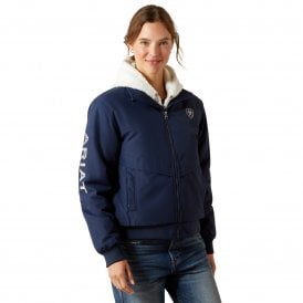 Ariat Womens Insulated Water Resistant Stable Jacket II - Navy Blue