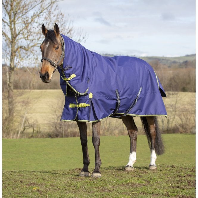 Asker  300g Horse Combo Neck Turnout Rug - Navy Blue
