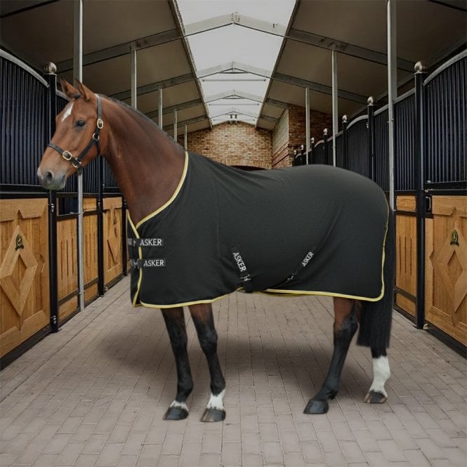 Asker  Original Pony/Horse Fleece Rug - Black