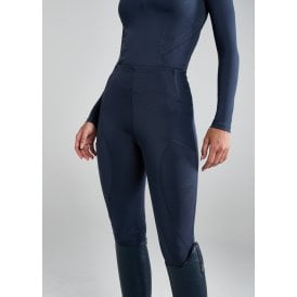 Aztec Diamond Full Seat Womens Leggings - Navy Blue