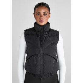 Aztec Diamond Mid-Layer Womens Gilet - Black