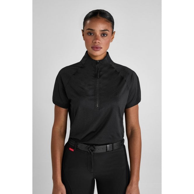 Aztec Diamond  Short Sleeve Womens Ventilated Shirt - Black