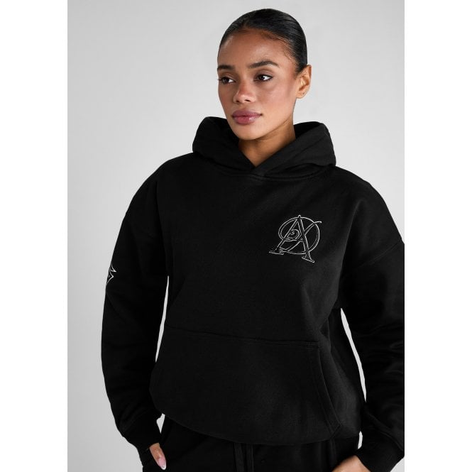 Aztec Diamond  Sporting Goods Pull On Womens Hoodie - Black