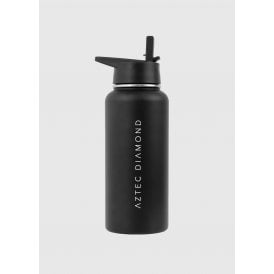 Aztec Diamond Thermal Water Bottle - Black