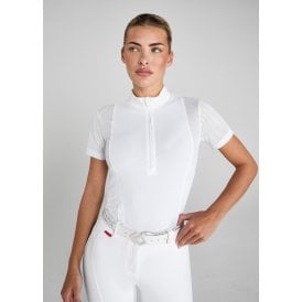 Aztec Diamond White Mesh Insert Womens Shirt