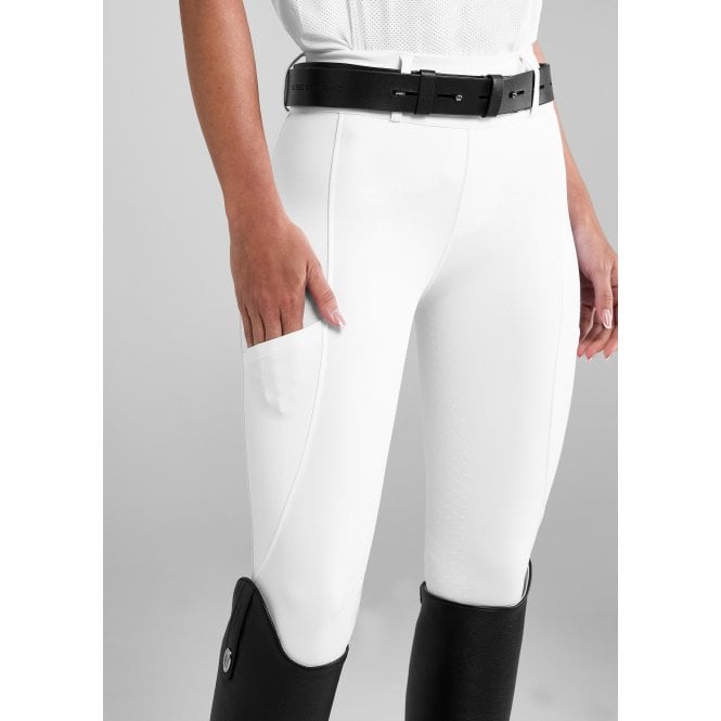 Aztec Diamond  Womens Full Seat Compression Breeches - White