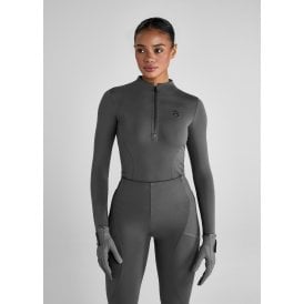 Aztec Diamond Womens Long Sleeved Base Layer - Ash