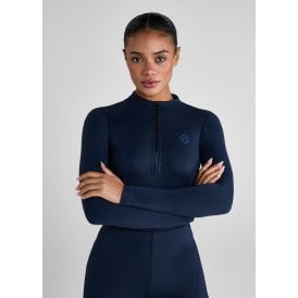 Aztec Diamond Womens Long Sleeved Base Layer - Navy Blue