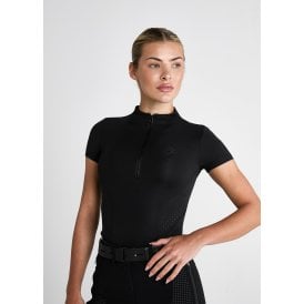 Aztec Diamond Womens Short Sleeved Base Layer - Black