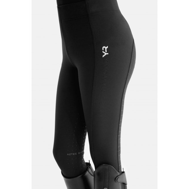 Aztec Diamond  Young Rider Full Seat Leggings - Black