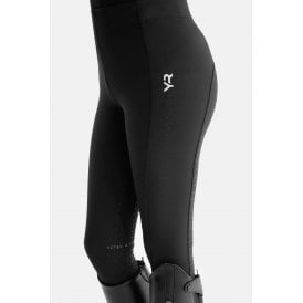 Aztec Diamond Young Rider Full Seat Leggings - Black
