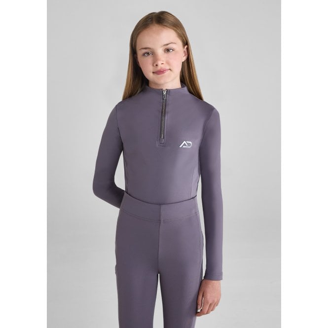 Aztec Diamond  Young Rider Long Sleeved Base Layer - Amethyst