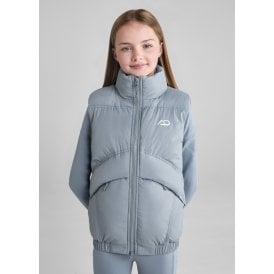 Aztec Diamond Young Rider Mid-Layer Gilet - Ash Blue