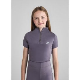 Aztec Diamond Young Rider Short Sleeved Base Layer - Amethyst