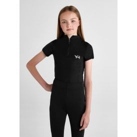 Aztec Diamond Young Rider Short Sleeved Base Layer - Black