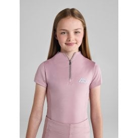 Aztec Diamond Young Rider Short Sleeved Base Layer - Pink