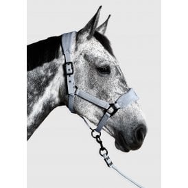 Aztec Diamond YR Panel Headcollar & Leadrope - Ash Blue