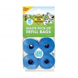 Bags On Board Refill Rolls - Blue 4x15 Bags