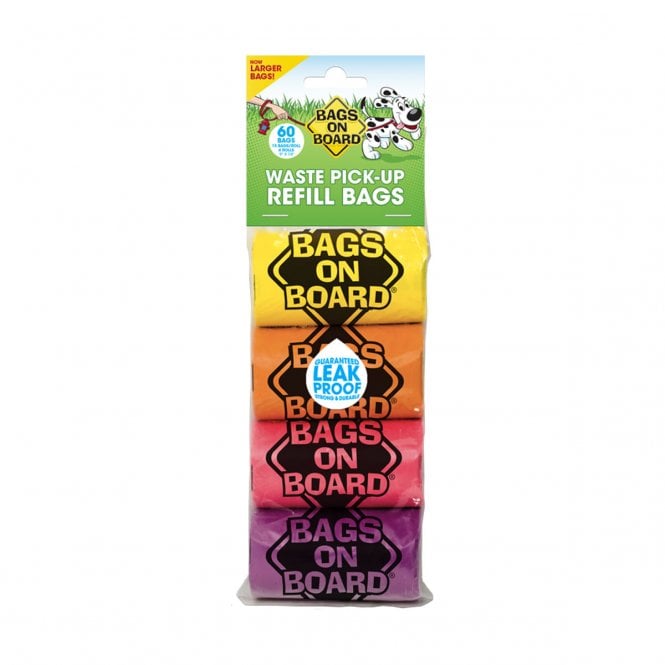 Battles Bags On Board Refill Rolls - Rainbow 4x15 Bags