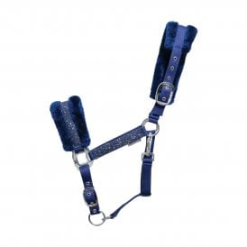 Hy Equestrian Dazzle Head Collar - Twilight Navy