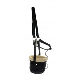 Hy Equestrian Muzzle with Fleece - Black