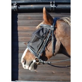Hy Equestrian Riding Fly Mask - Black