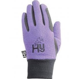 Hy5 Childrens 2-Tone Winter Gloves - Black/Purple