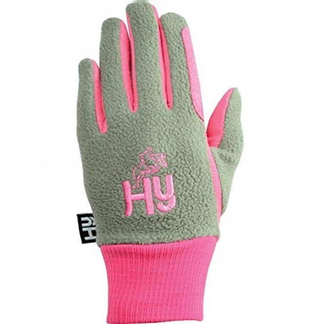 Battles Hy5 Childrens 2-Tone Winter Gloves - Navy/Raspberry