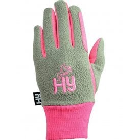 Hy5 Childrens 2-Tone Winter Gloves - Navy/Raspberry