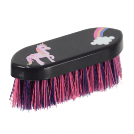 Little Unicorn Dandy Brush by Little Rider - Navy/Pink