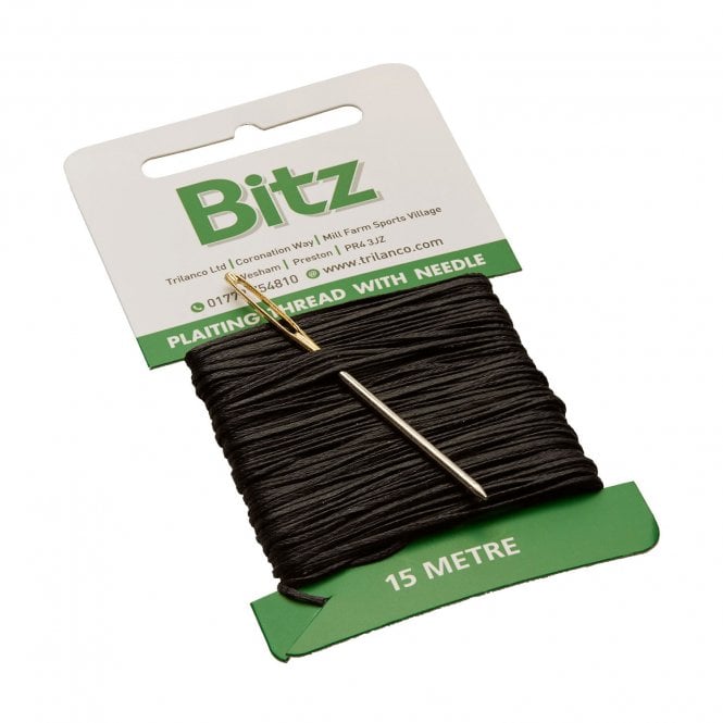 Bitz  Plaiting Card with Needle Black - 15m