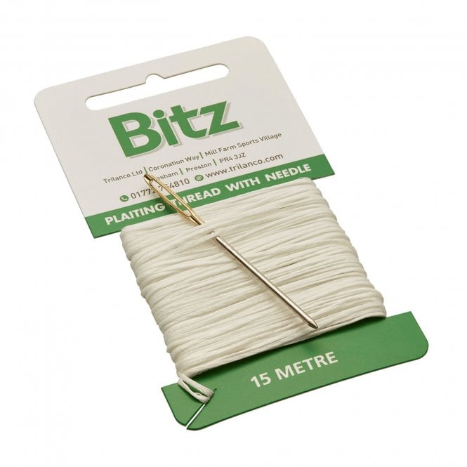 Bitz  Plaiting Card with Needle White - 15m