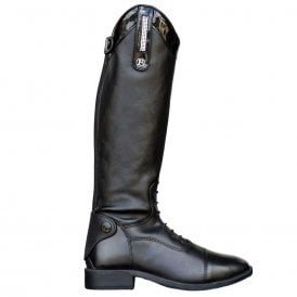 Brogini Como Piccino Childrens Riding Boots - Black Patent Top