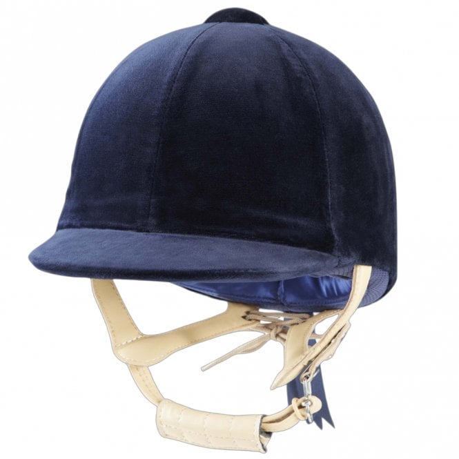 Champion  CPX Showmaster Velvet Riding Hat - Navy Blue