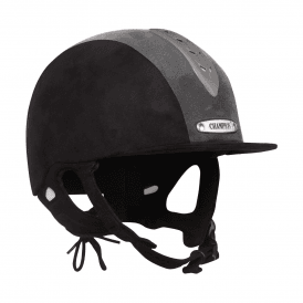 Champion Junior X-Air Plus Riding Hat - Black/Slate