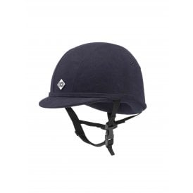 Charles Owen YR8 ROUND Riding Hat - Navy Blue